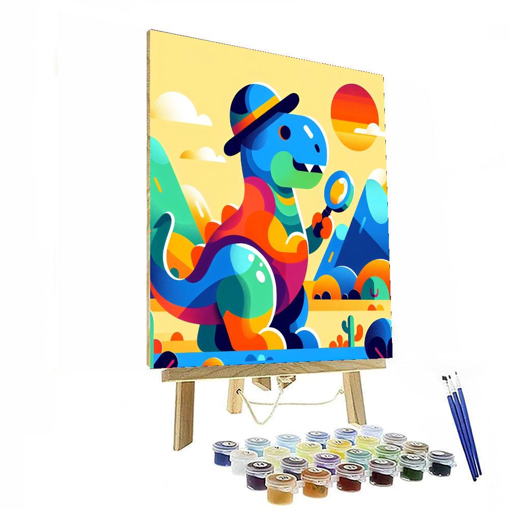 Friendly Dinosaur Explorer Painting By Numbers Kit