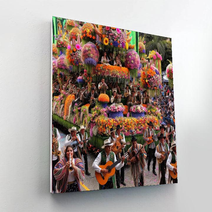 The Flower Festival - Medellín Paint By Numbers Kits