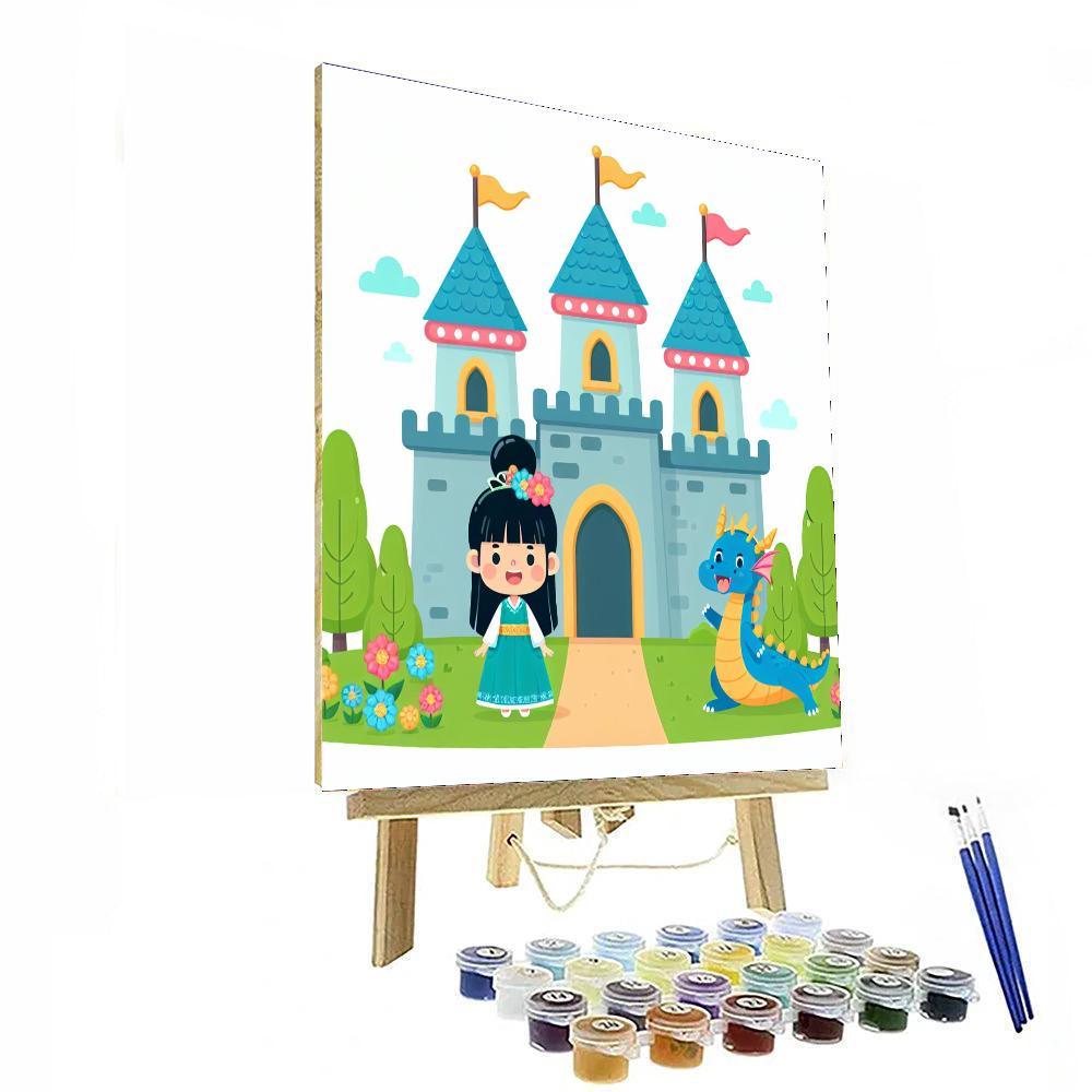 Princess Castle Fantasy Paint By Number