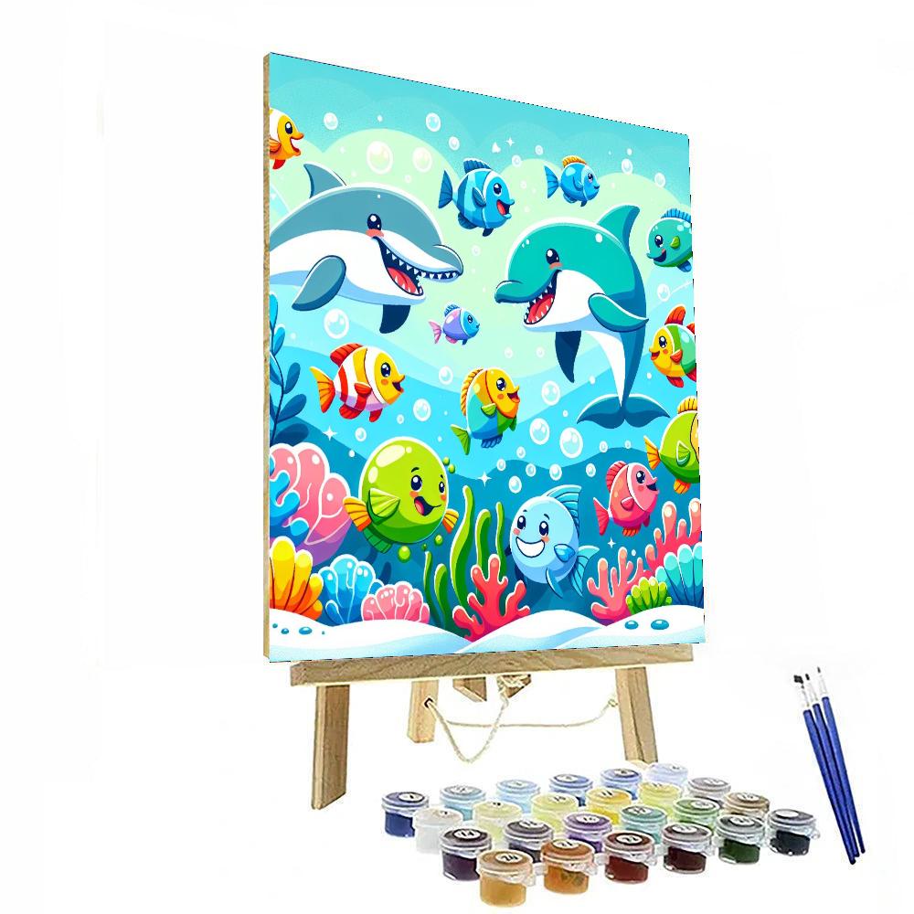 Cheery Ocean Friends Paint By Numbers