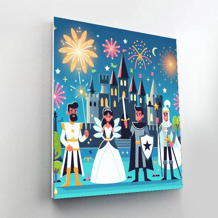 Fantasy Kingdom Festival Painting By Numbers Kit