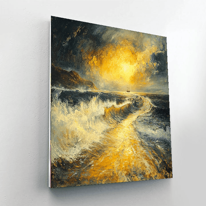 J.M.W. Turner Inspired Turner's Dramatic Coast  Painting By Numbers Kit