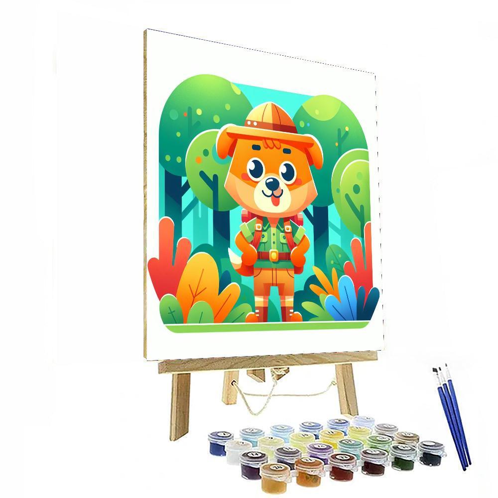 Adventurous Explorer Dog Numbered Painting Kits