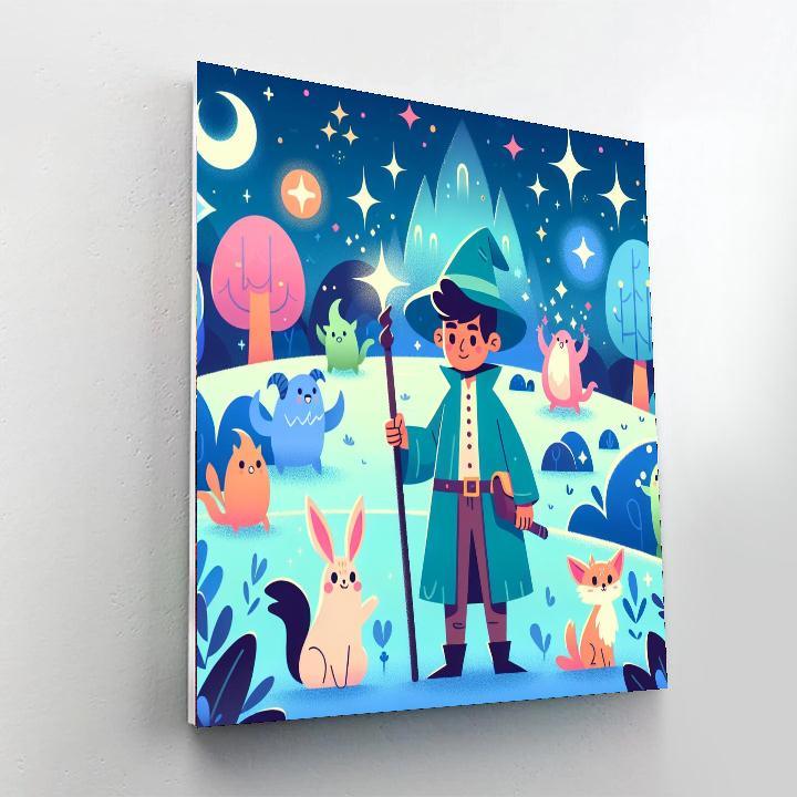 Whimsical Wizard's Quest Paint By Numbers