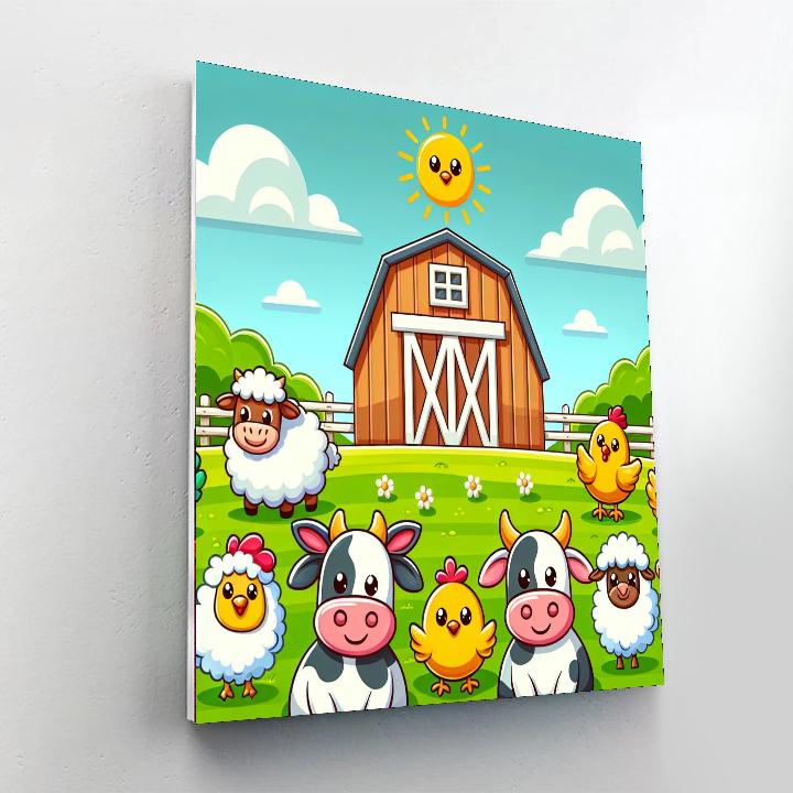 Sunny Day In The Farm Numbered Painting Kits