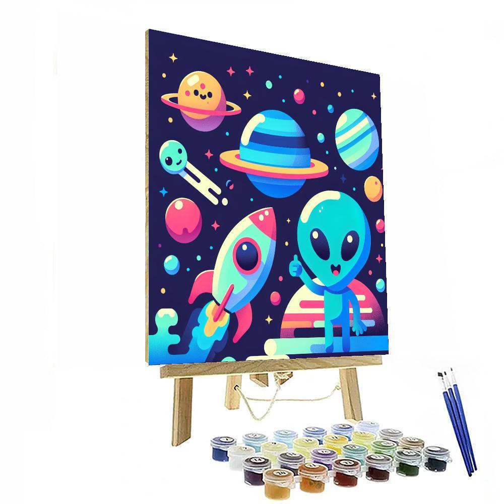 Space Galaxy Exploration Paint By Numbers Kits