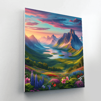 Enchanting Mountain Escape Paint By Numbers