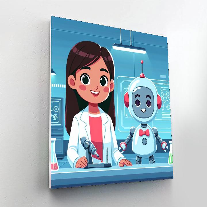Robotic World Exploration Paint By Numbers Kits