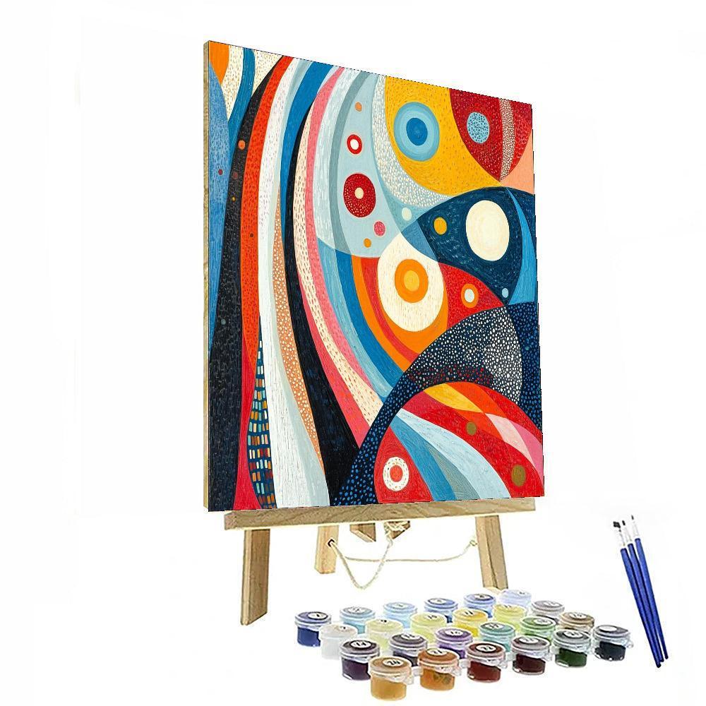 Paul Klee Inspired Melody Of Whimsy  Painting By Numbers Kit