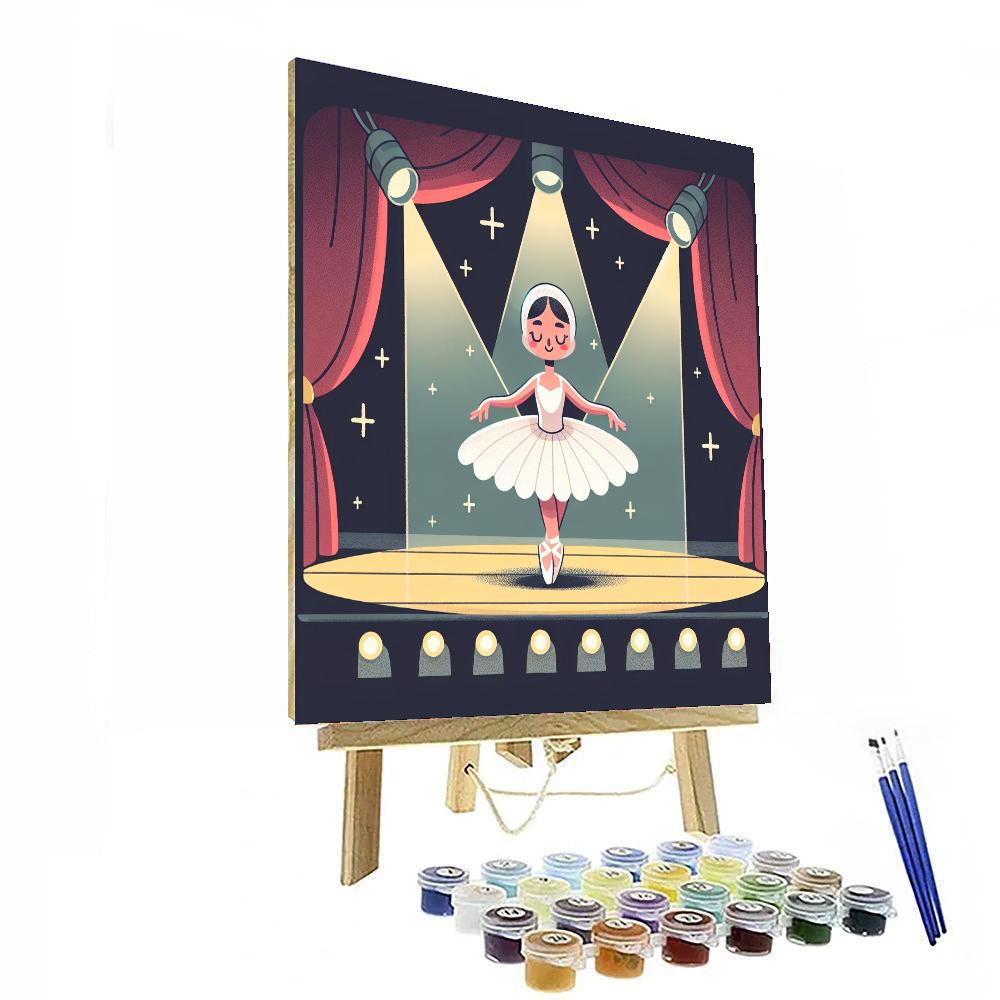 Charming Ballerina Ballet Paint By Number