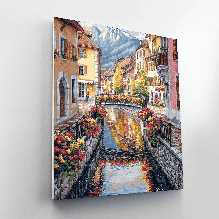 Annecy Old Town - Annecy, France Numbered Painting Kits
