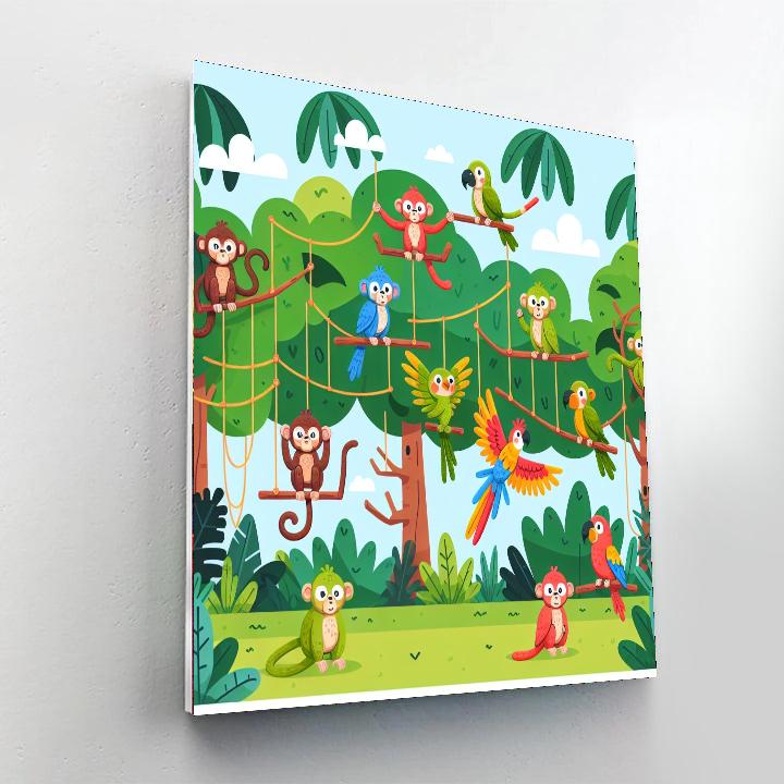 Energetic Jungle Jam Paint By Numbers Kits