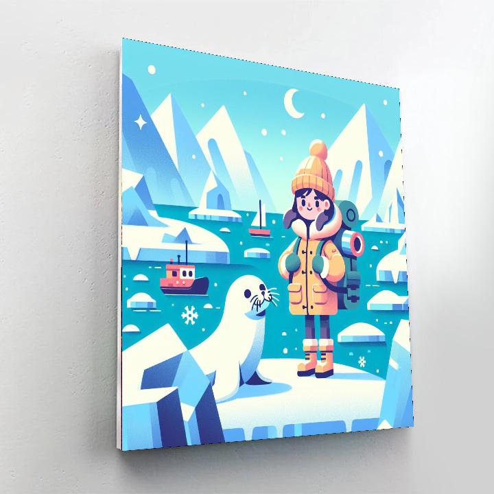 Polar Ice Cap Adventure DIY Paint By Numbers