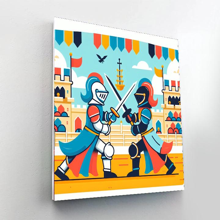 Knight's Tournament Quest Painting Number Kit