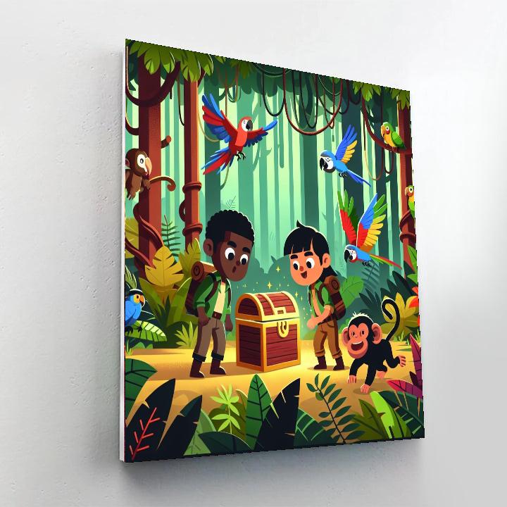 Jungle Treasure Expedition Painting By Numbers Kit