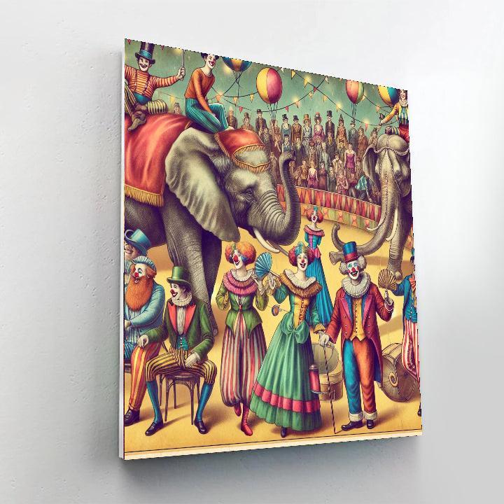 Vintage Circus Memories Painting By Numbers Kit