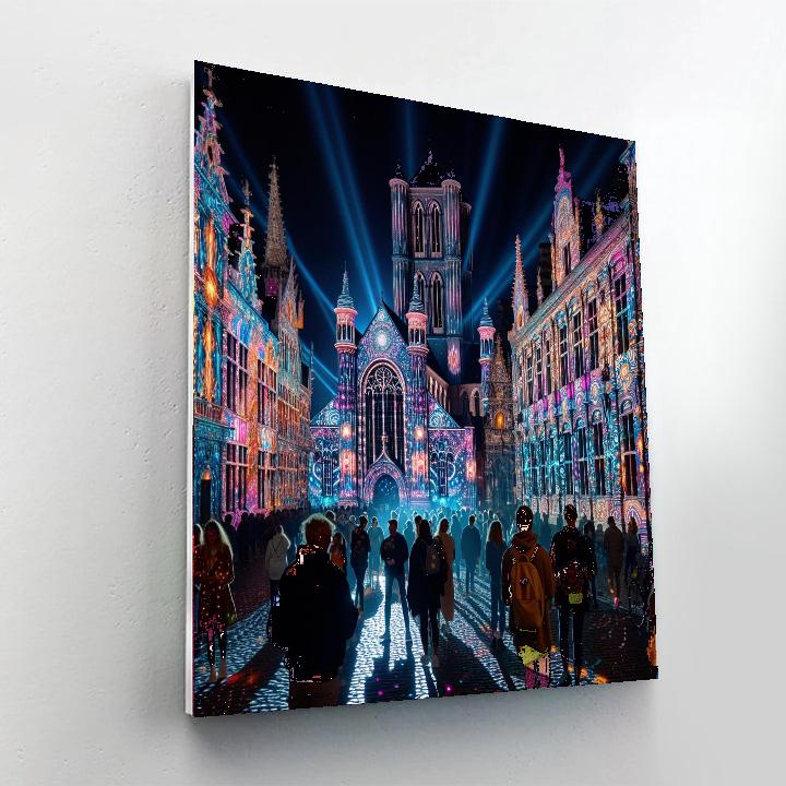 Light Festival - Ghent, Belgium Number Painting