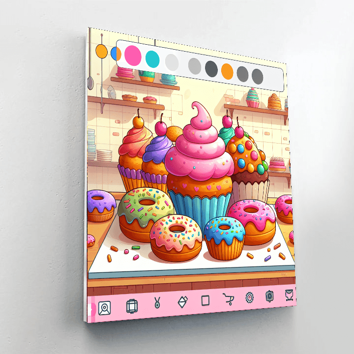 Super Sweet Bakery Bonanza Number Painting