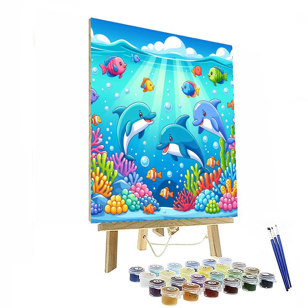Cute Underwater Kingdom Numbered Painting Kits