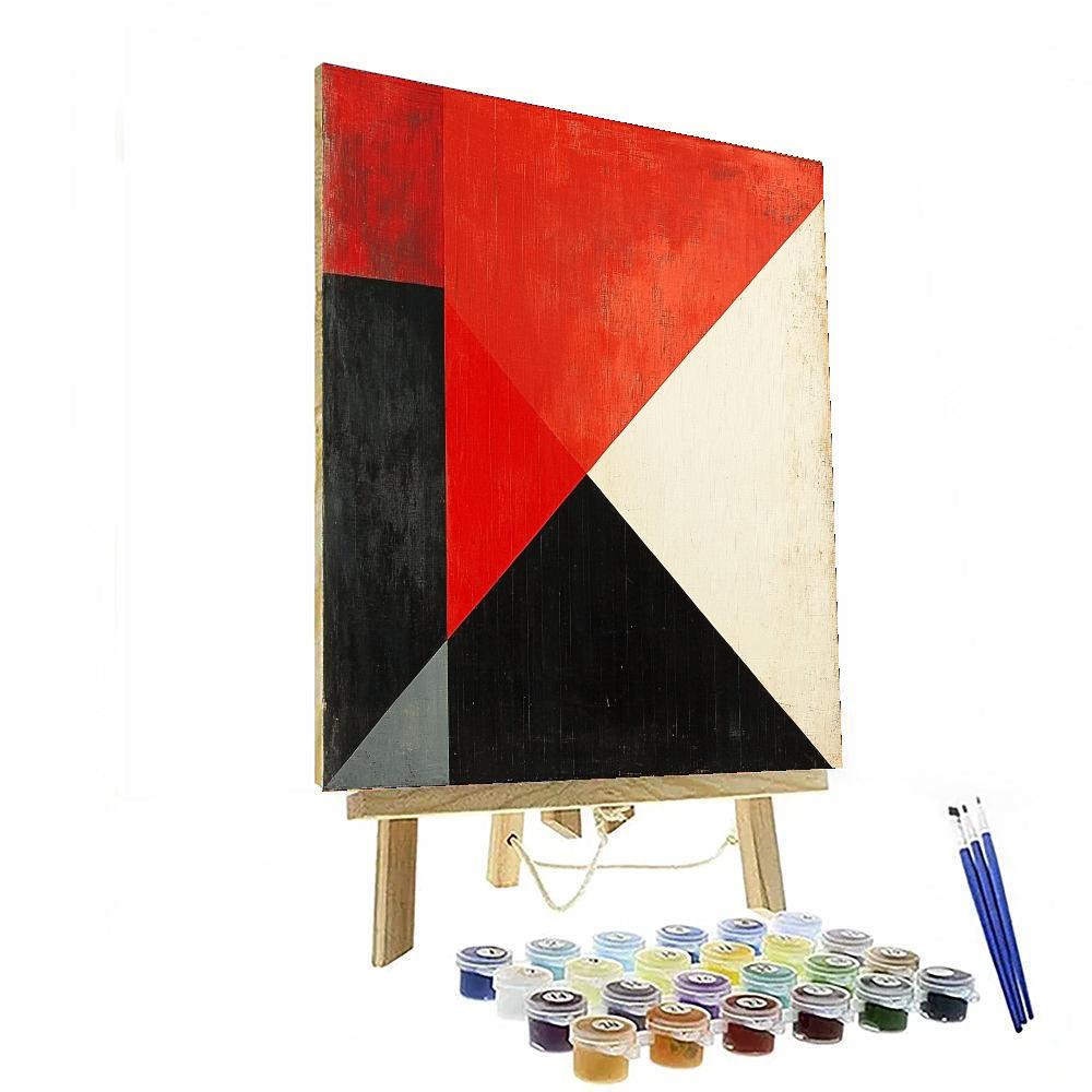 Kazimir Malevich Inspired Dissonant Harmony  Painting Number Kit