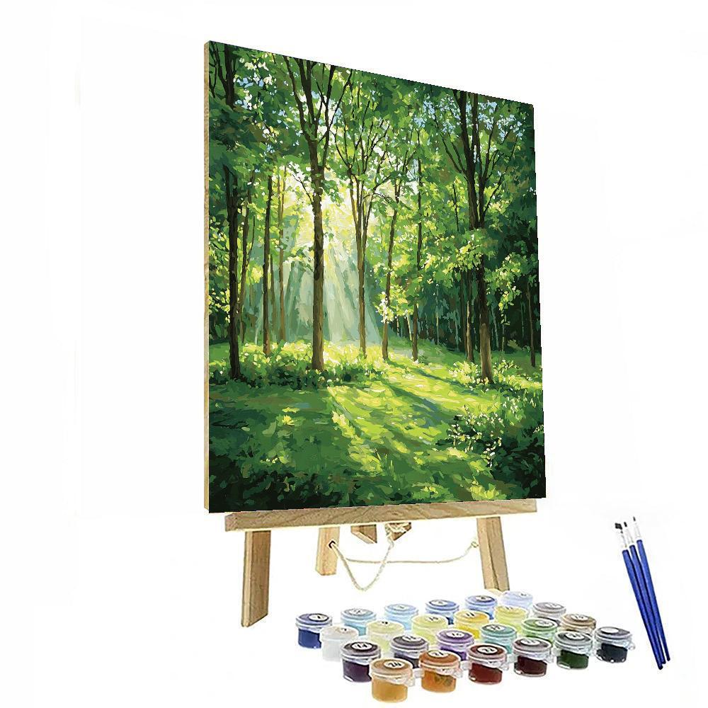 John Constable Inspired Forest Of Tranquility  Number Painting