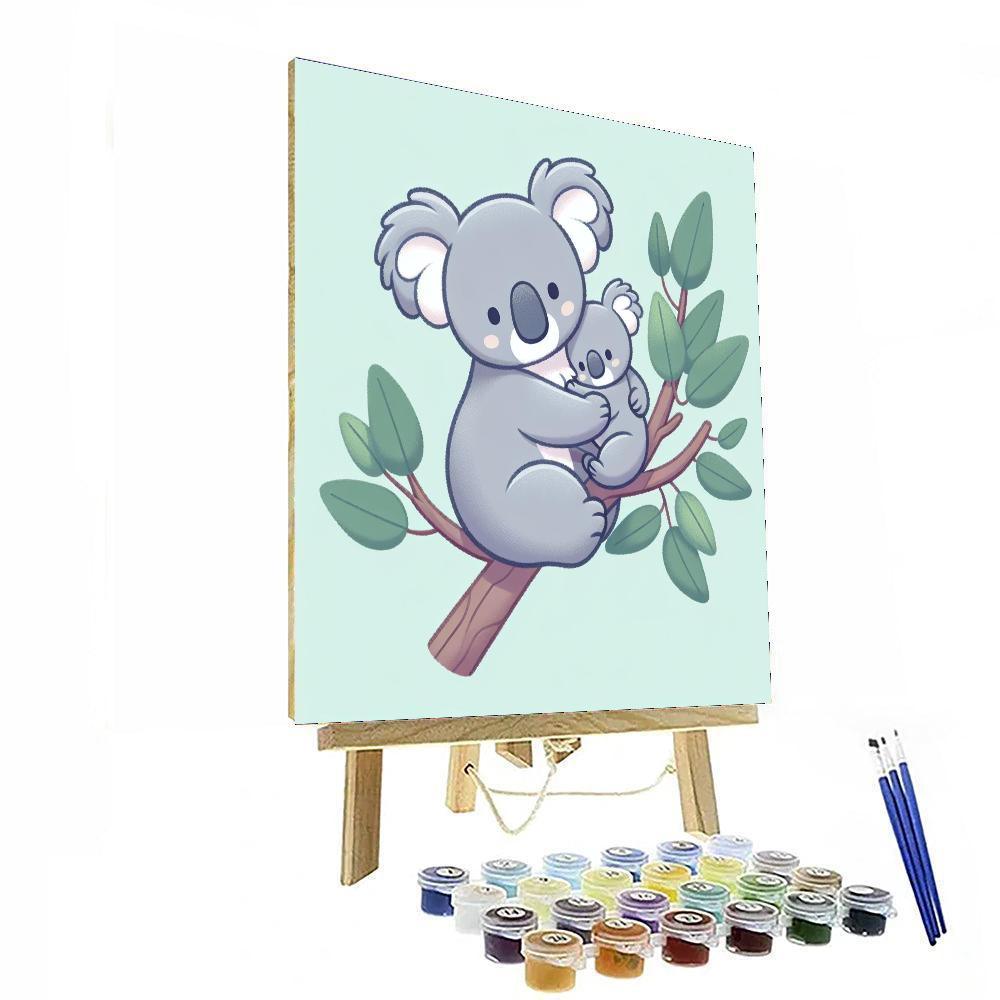 Caring Koala Painting By Numbers Kit
