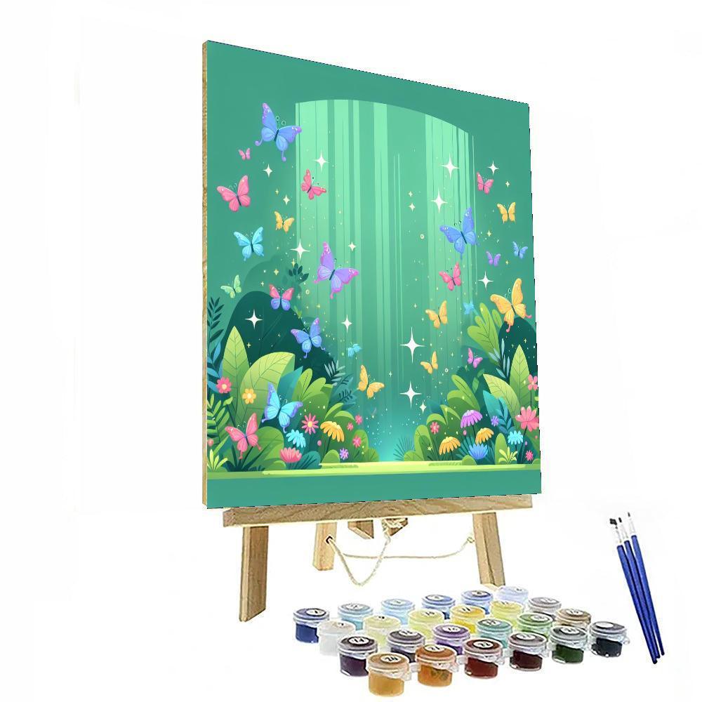 Magical Butterfly Haven Paint By Numbers