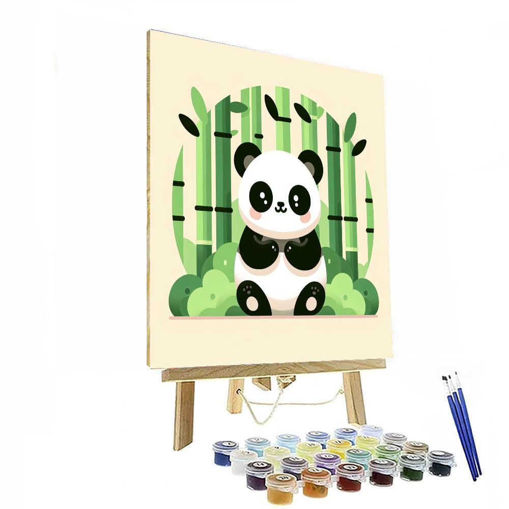 Panda Bamboo Paradise Numbered Painting Kits