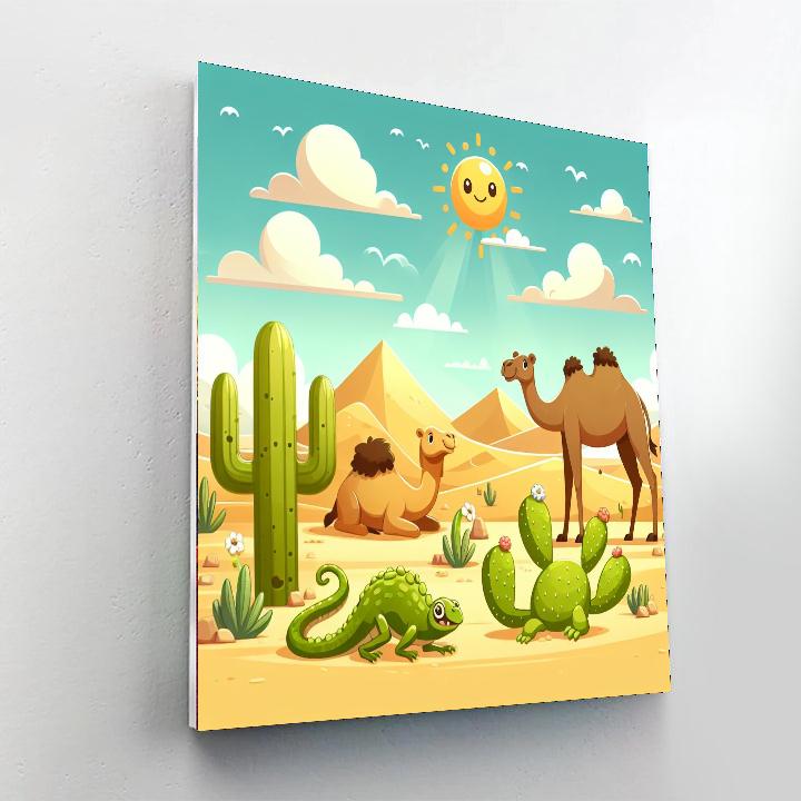 Delightful Desert Adventure Painting By Numbers Kit