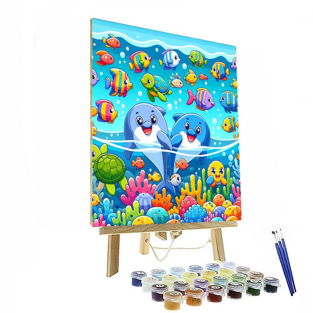 Playful Underwater Adventures Paint By Number
