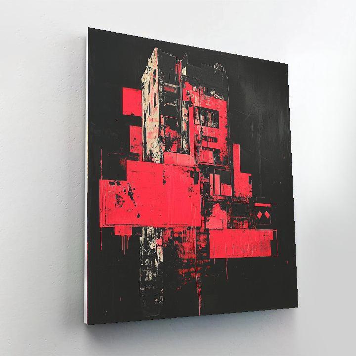 Banksy Inspired Decaying Urbanity  Paint By Color