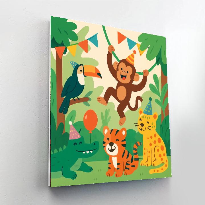 Artistic Jungle Party Paint By Numbers