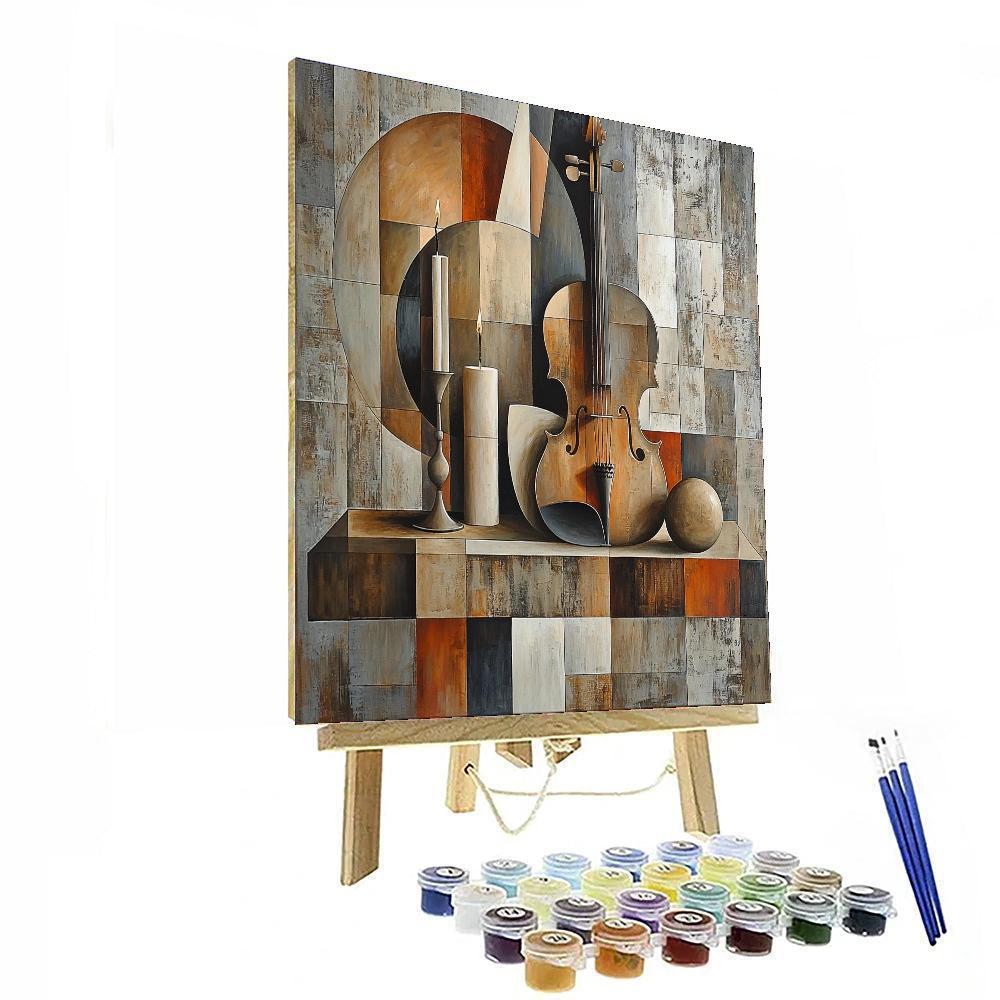 Picasso Inspired Cubist Still Life  Paint By Numbers
