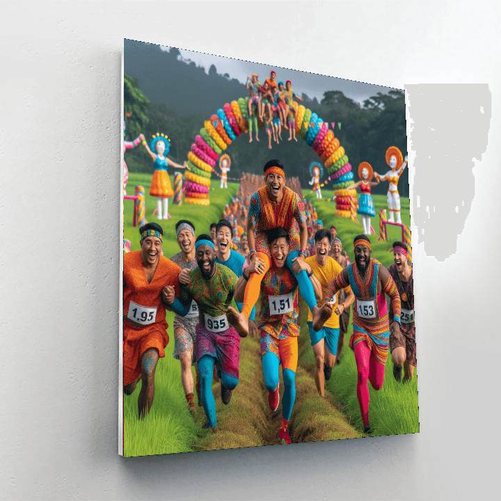 Wife Carrying Championship - Sonkajärvi, Finland Paint By Number