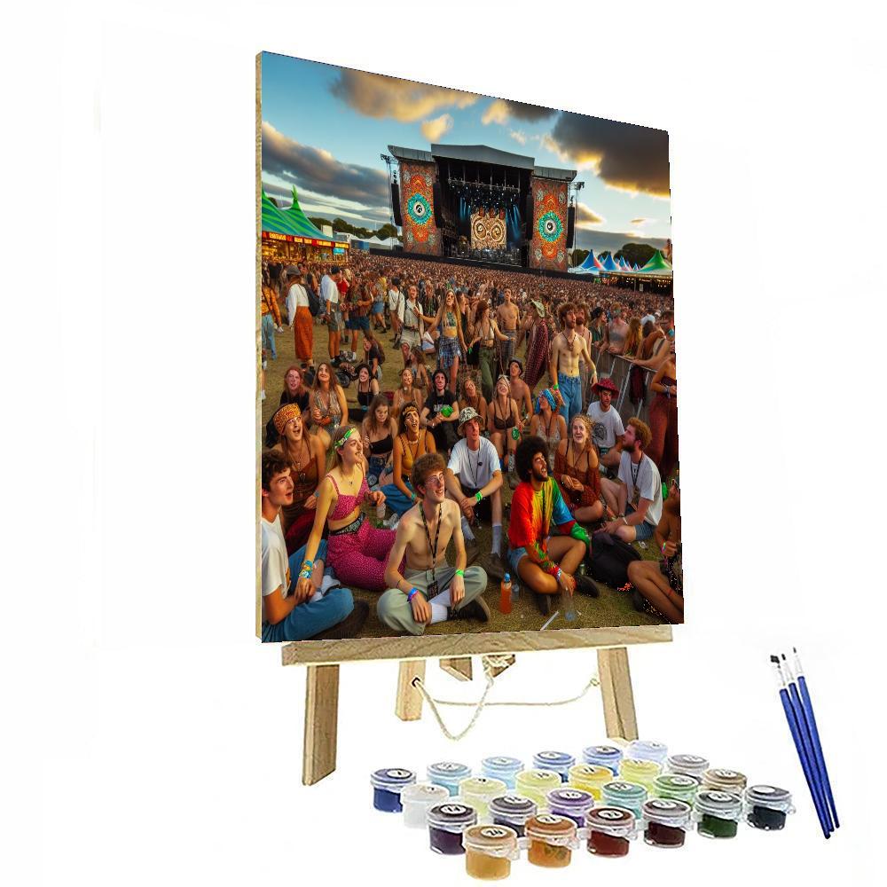 Glastonbury Festival Of Contemporary Performing Arts Number Painting