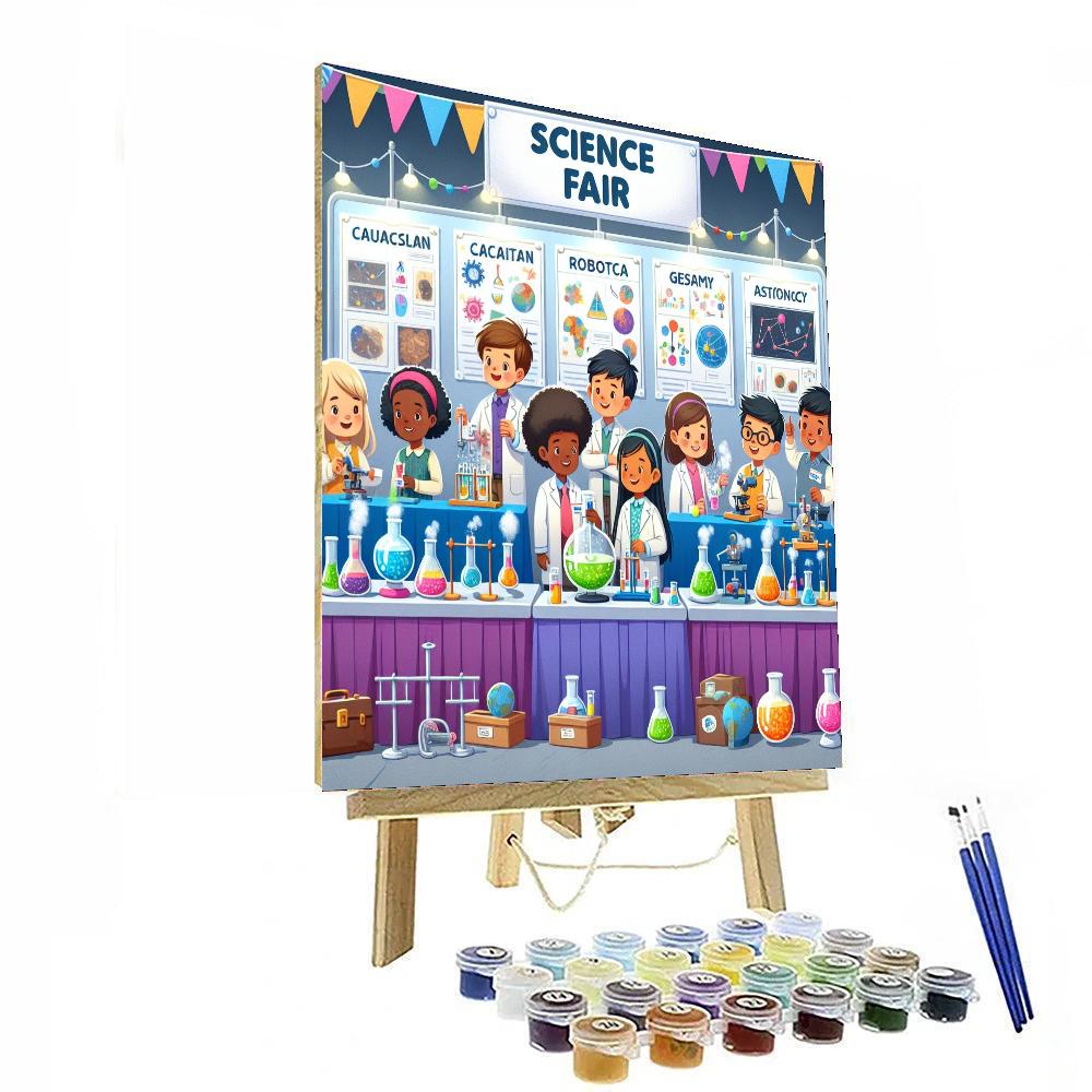 Exciting Science Fair Painting Number Kit