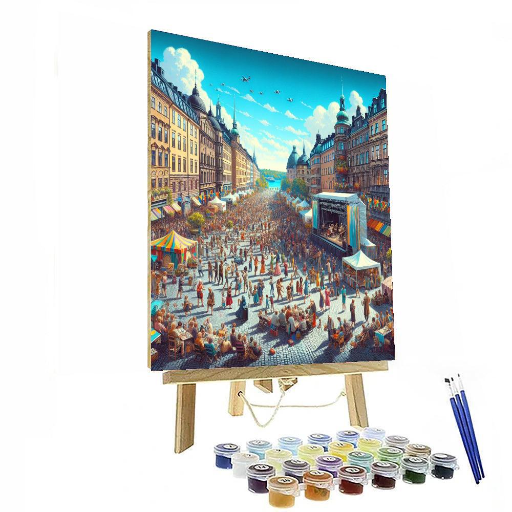 Stockholm Culture Festival - Stockholm, Sweden Number Painting