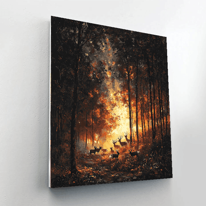 Caravaggio Inspired Chiaroscuro Woodland Creatures  Paint By Numbers