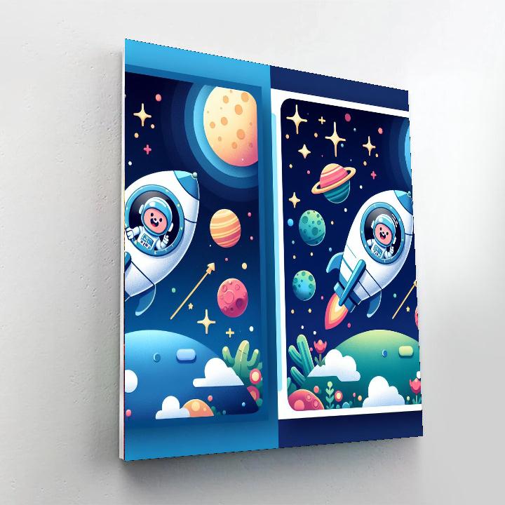 Galaxy Space Voyage Number Painting