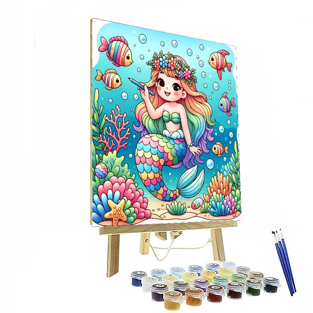 Magical Mermaid Adventures Paint By Color