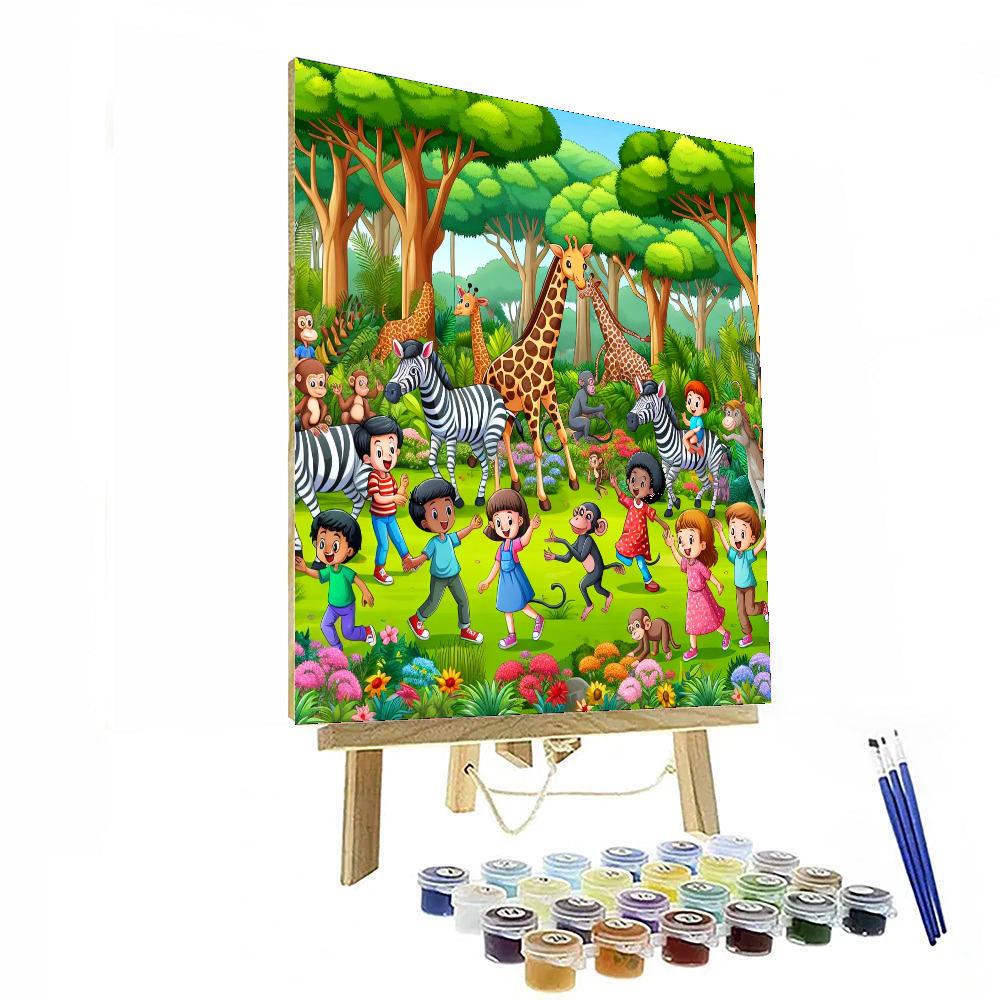 Fantastic Animal Adventure Painting By Numbers Kit