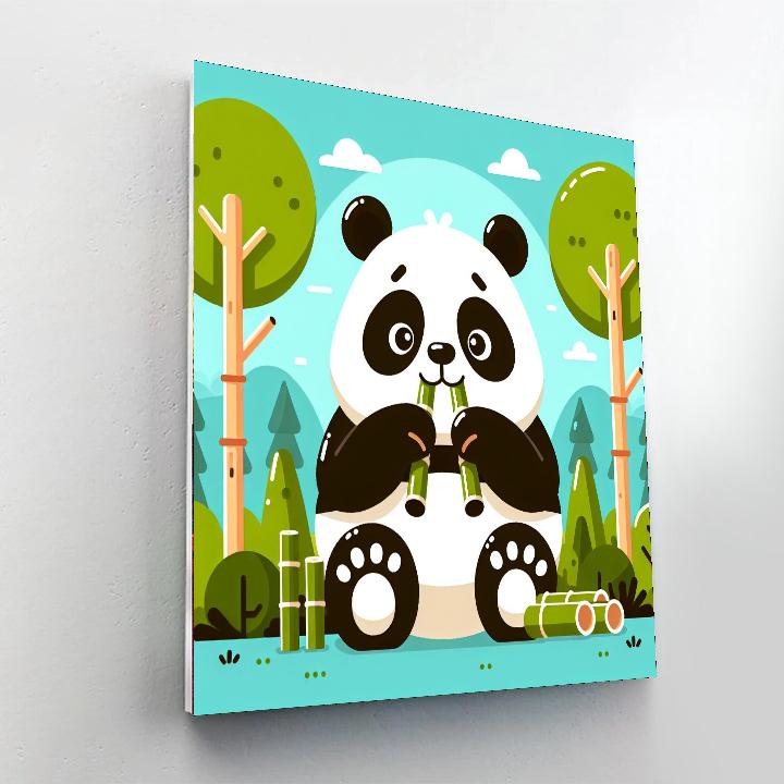 Giant Panda Paradise Paint By Numbers Art