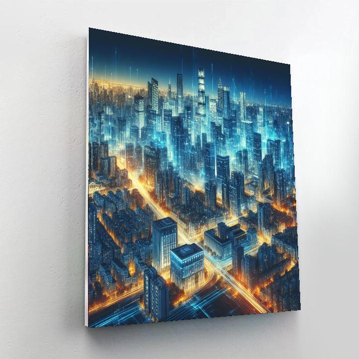 Dynamic City Pulse Painting By Numbers Kit