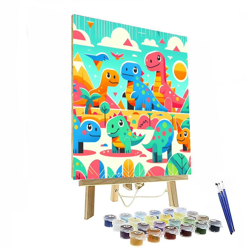Dinotopia Painting Number Kit