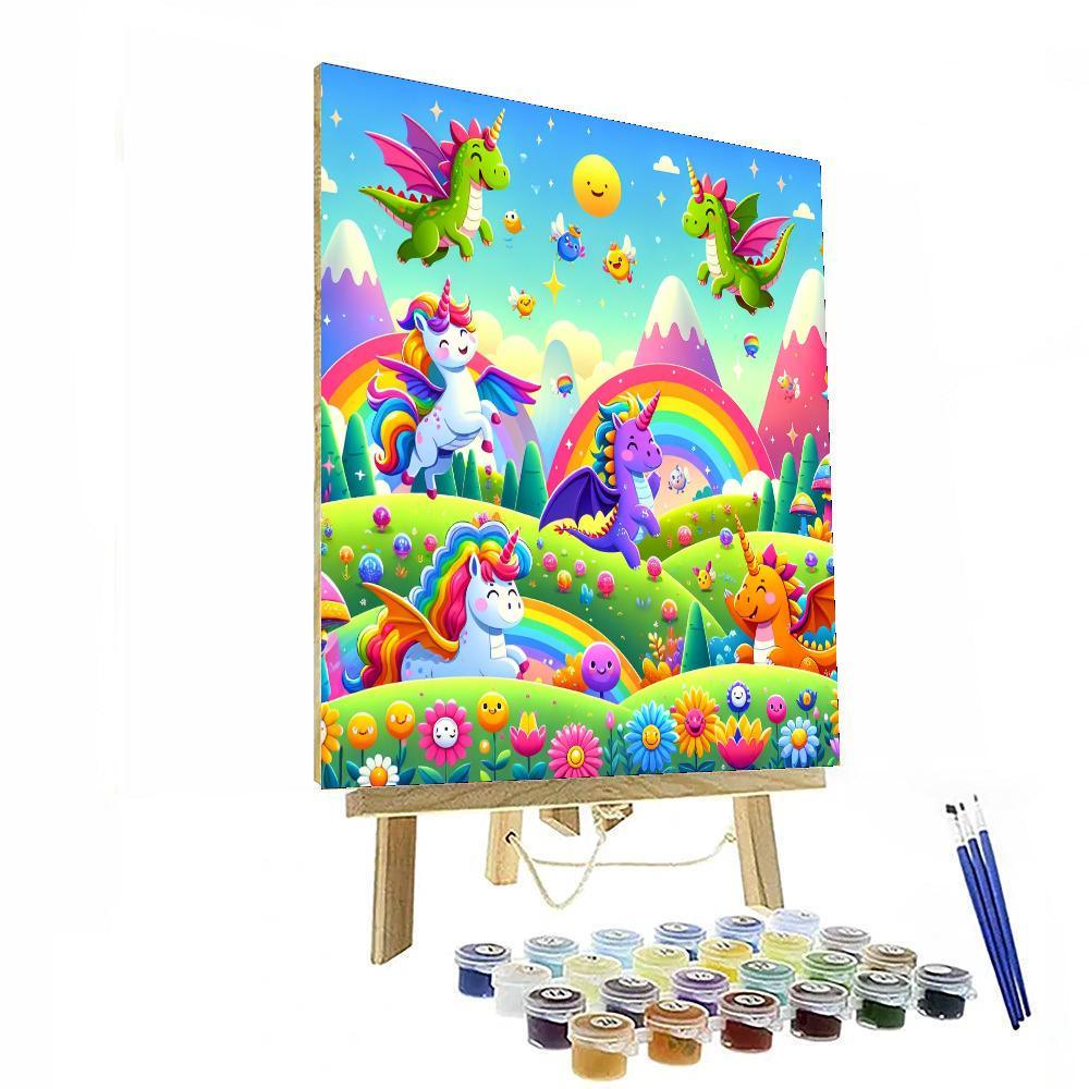 Magical Fantasy Adventures Painting Number Kit