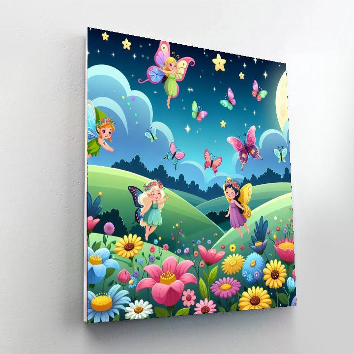 Fairytale Butterfly Meadow Painting By Numbers Kit