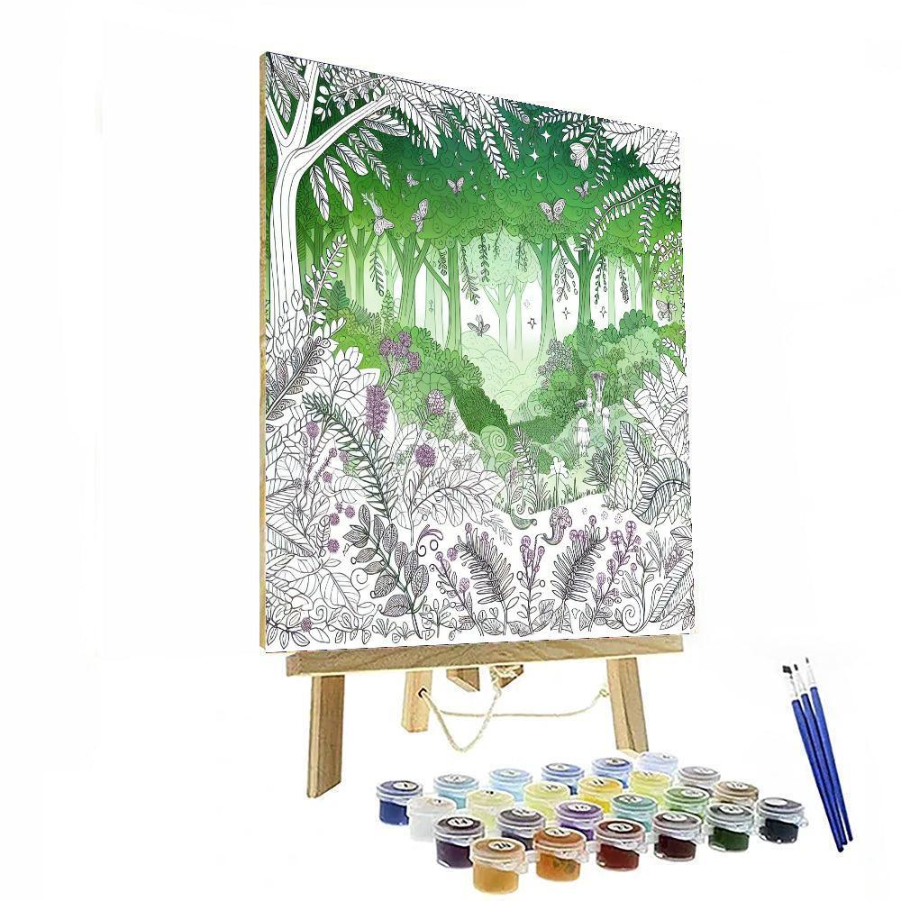 Fairy Tale Forest Adventure Paint By Color
