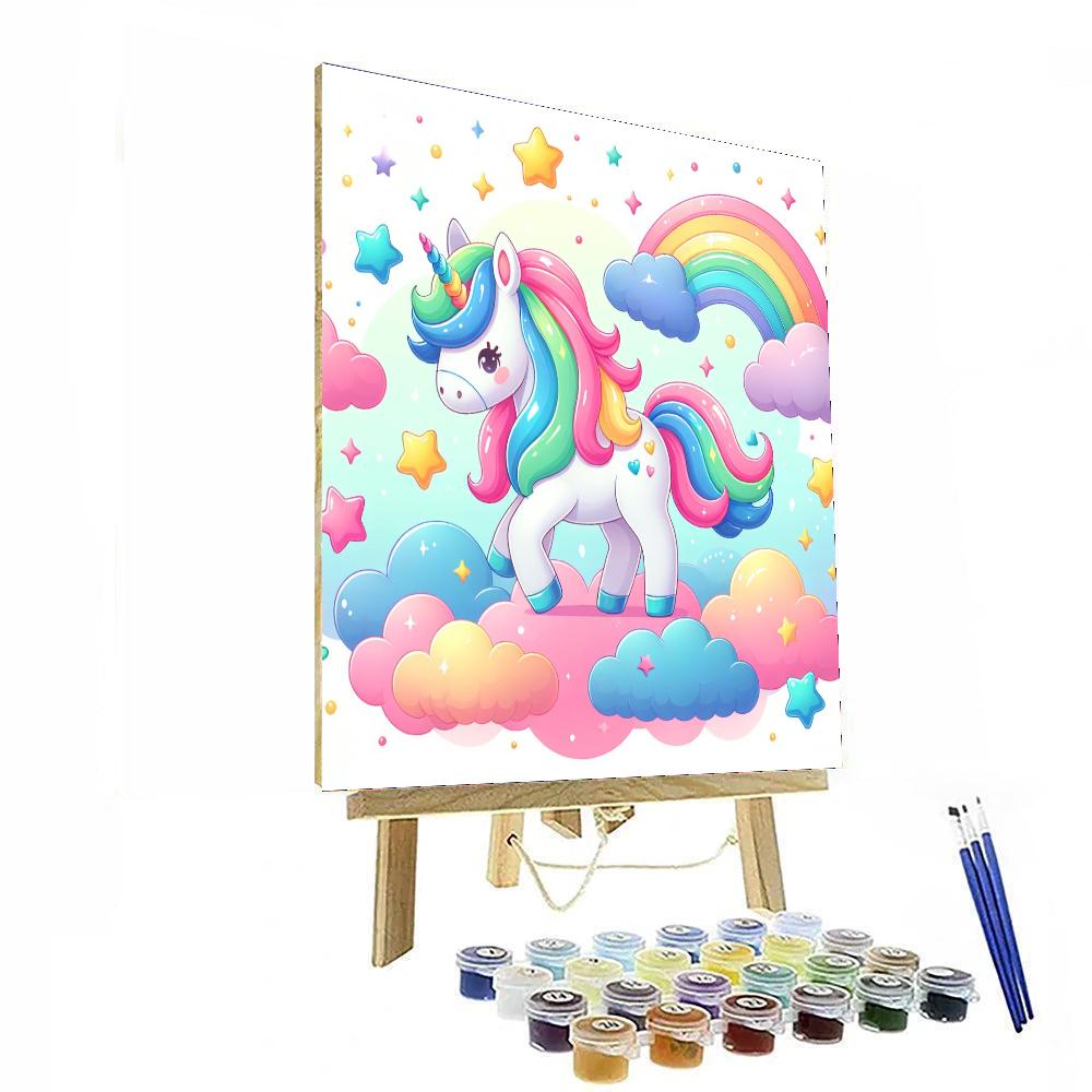 Brilliant Rainbow Unicorn Paint By Numbers Art