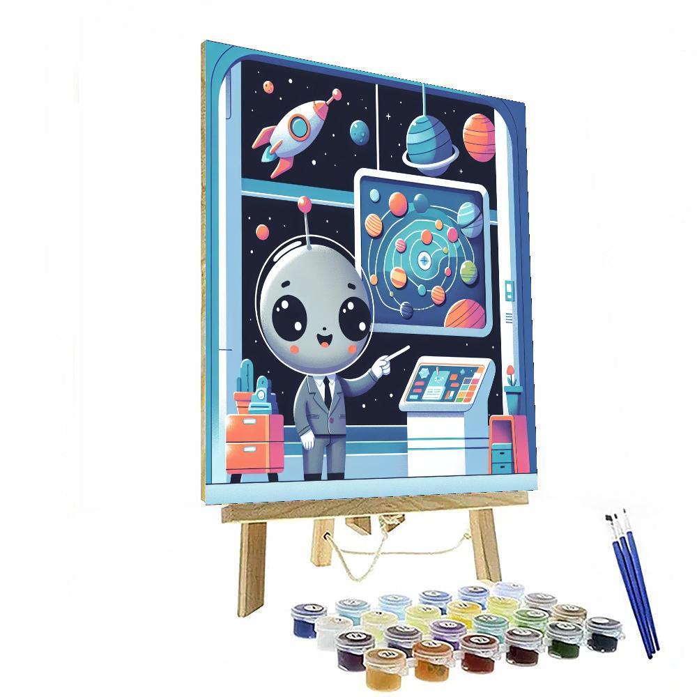 Intergalactic Travel Agency DIY Paint By Numbers