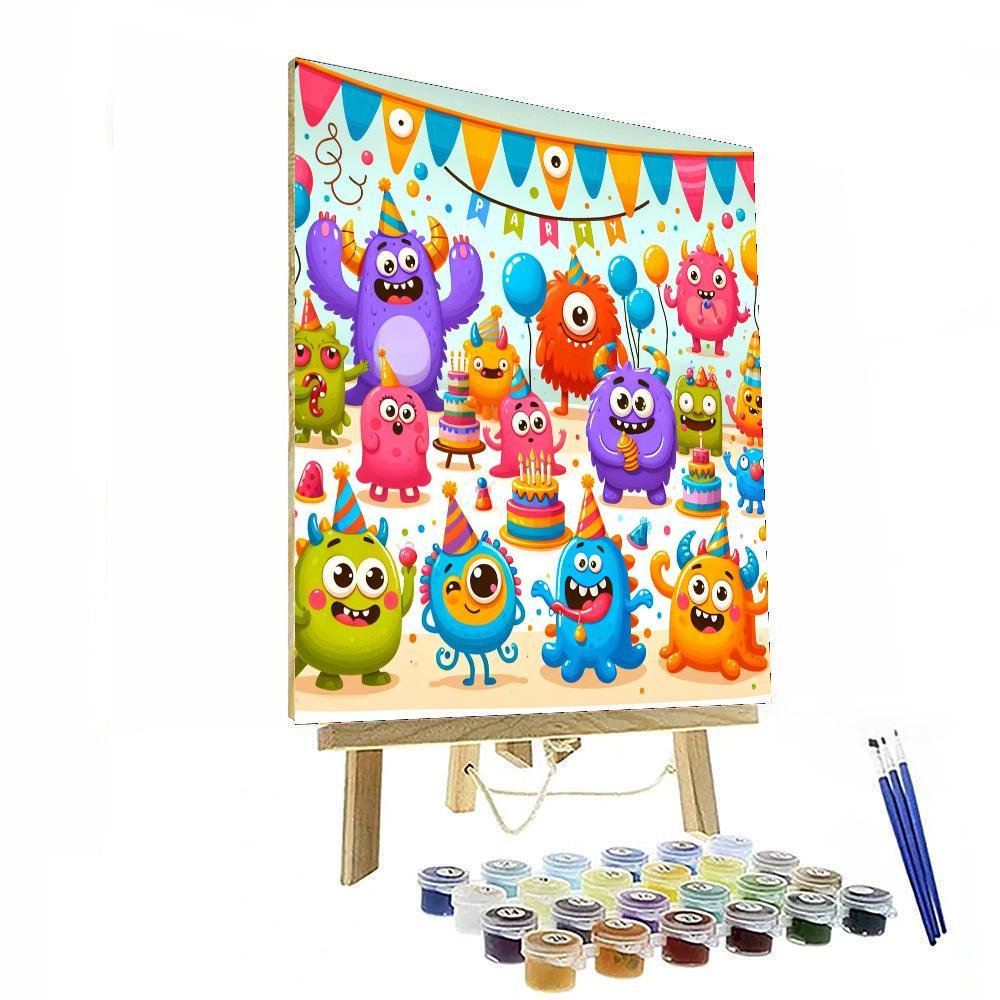 Kooky Monster Party Paint By Number